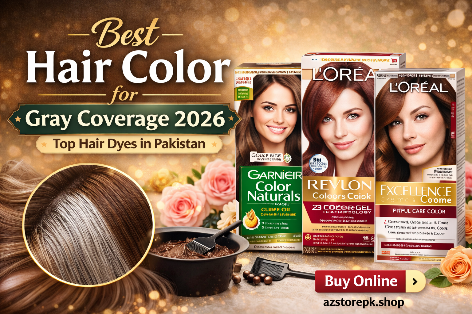 Best Hair Color for Gray 