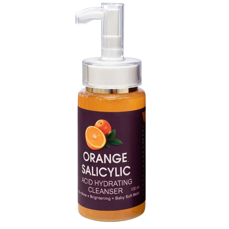 Orange Salicylic Acid Hydrating Cleanser | Gentle Exfoliation, Brightening & Baby-Soft Skin