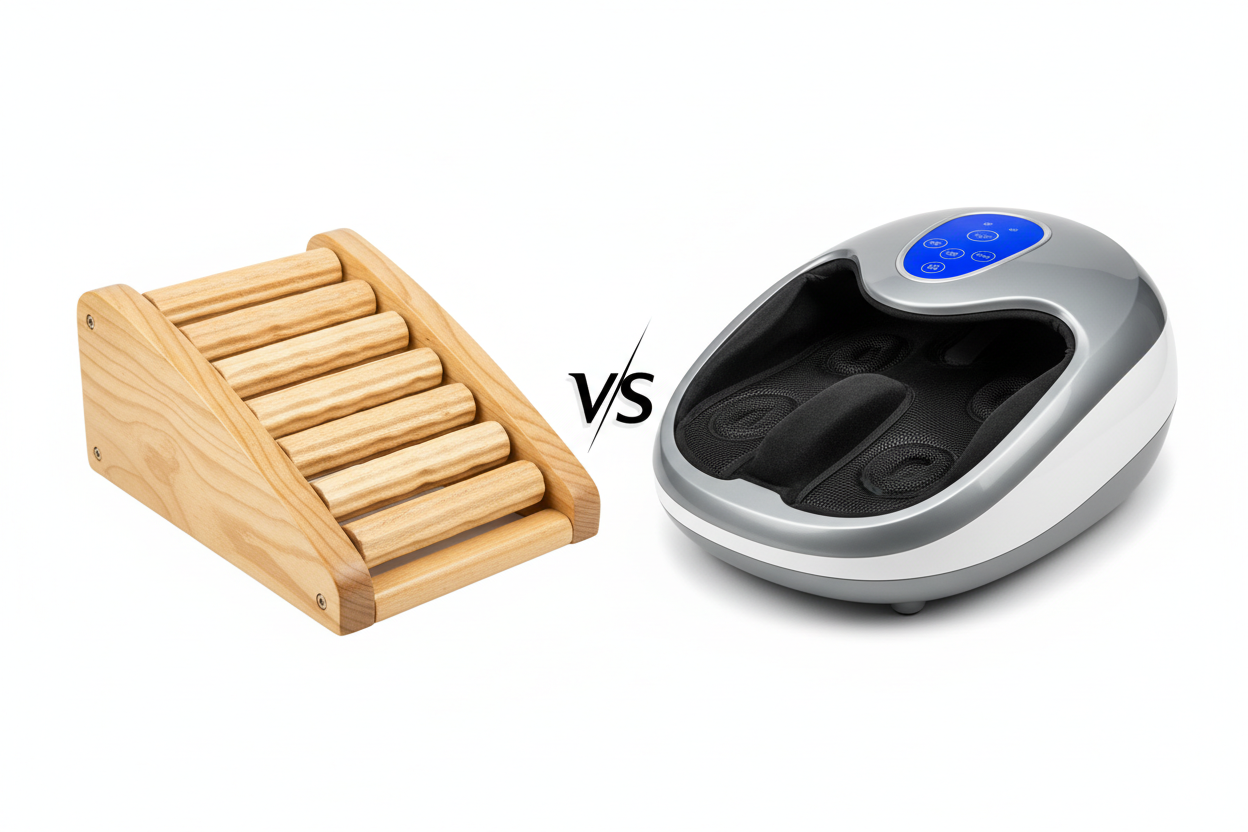 Wooden Foot Massager vs Electric