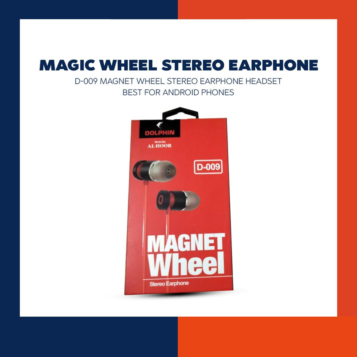 Dolphin D-009 Earphones | 3.5mm Stereo with Mic & Selfie Function