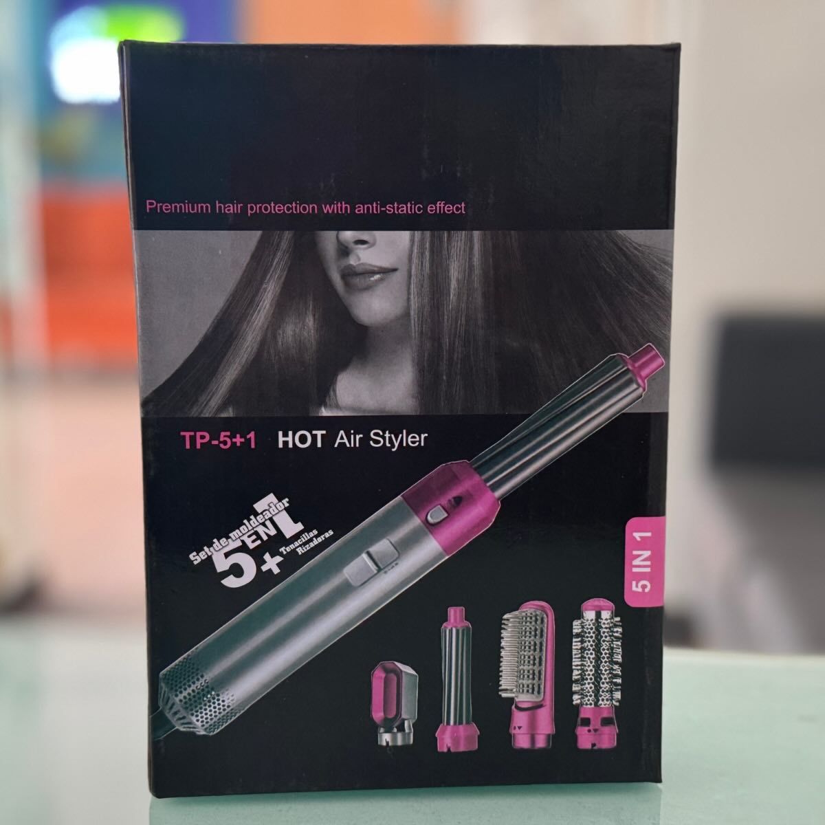 5-in-1 Electric Hair Dryer Brush Kit | Blow Dryer, Straightener, Curler