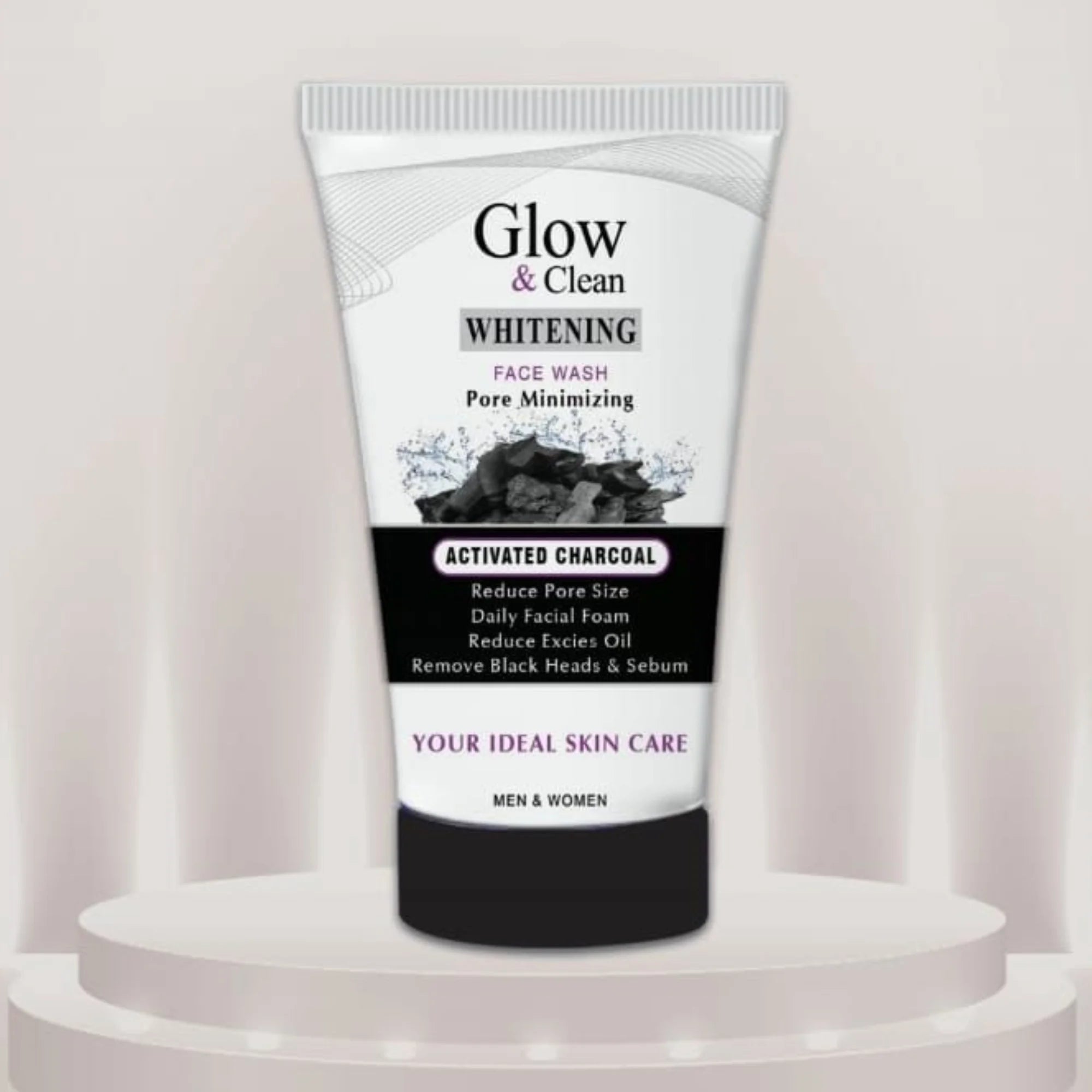Glow & Clean Charcoal Face Wash | Deep Cleansing Oil Control & Pore Care