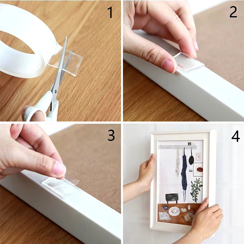 Nano Tape | 5M Double-Sided Transparent Tape | Reusable, Washable