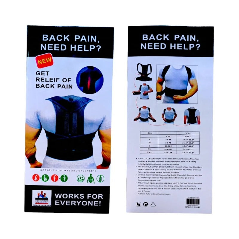 Back Pain Relief Posture Corrector Belt | Adjustable Support for Spine,