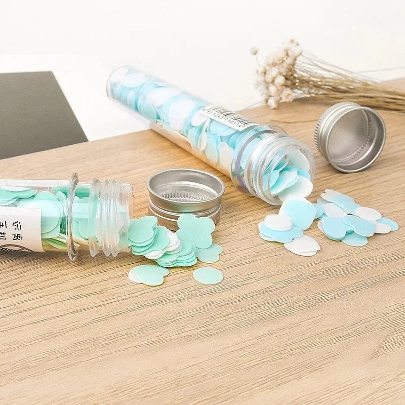 Portable Disposable Soap Paper Flakes in Flower Tube Bottle