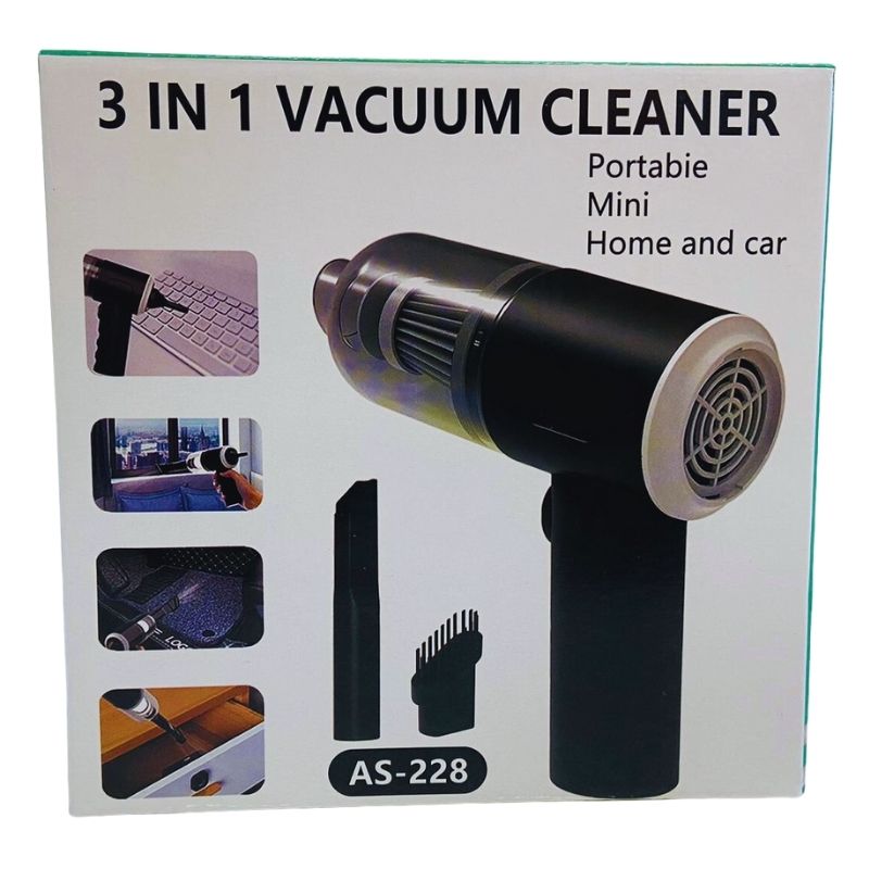 3 In 1 Portable Vacuum Cleaner Duster Blower  | Air Pump Wireless Hand-held Cleaning