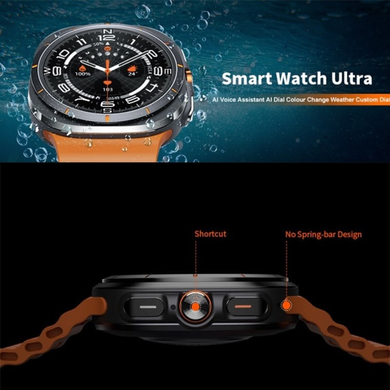 TF7 Ultra Smart Watch | Metal Body, AMOLED Display, Bluetooth Calling, Fitness