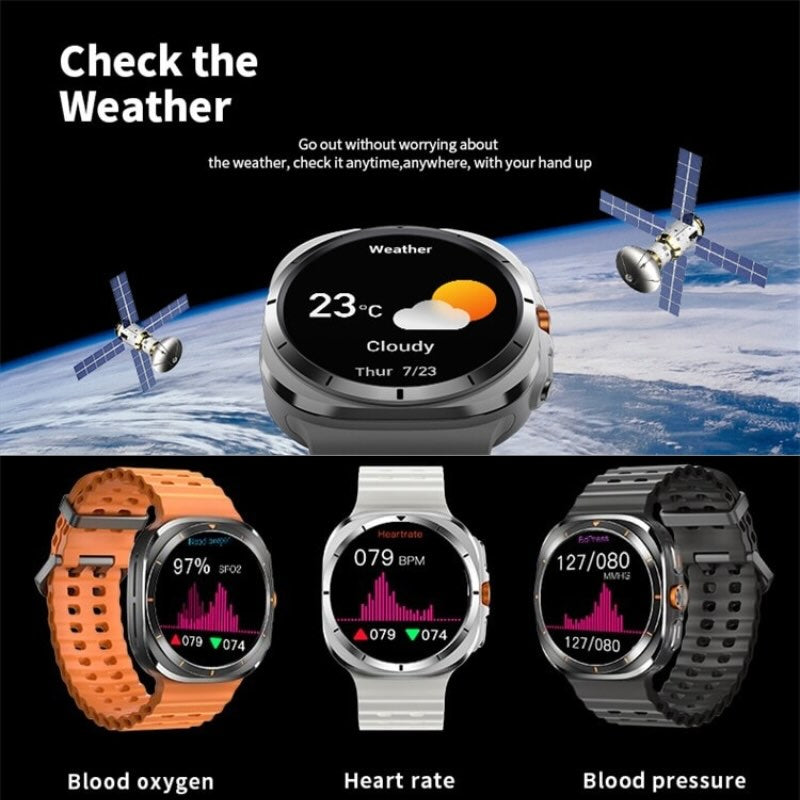 TF7 Ultra Smart Watch | Metal Body, AMOLED Display, Bluetooth Calling, Fitness