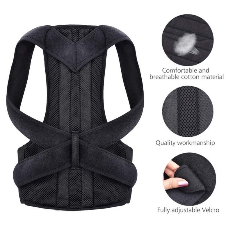Back Pain Relief Posture Corrector Belt | Adjustable Support for Spine,