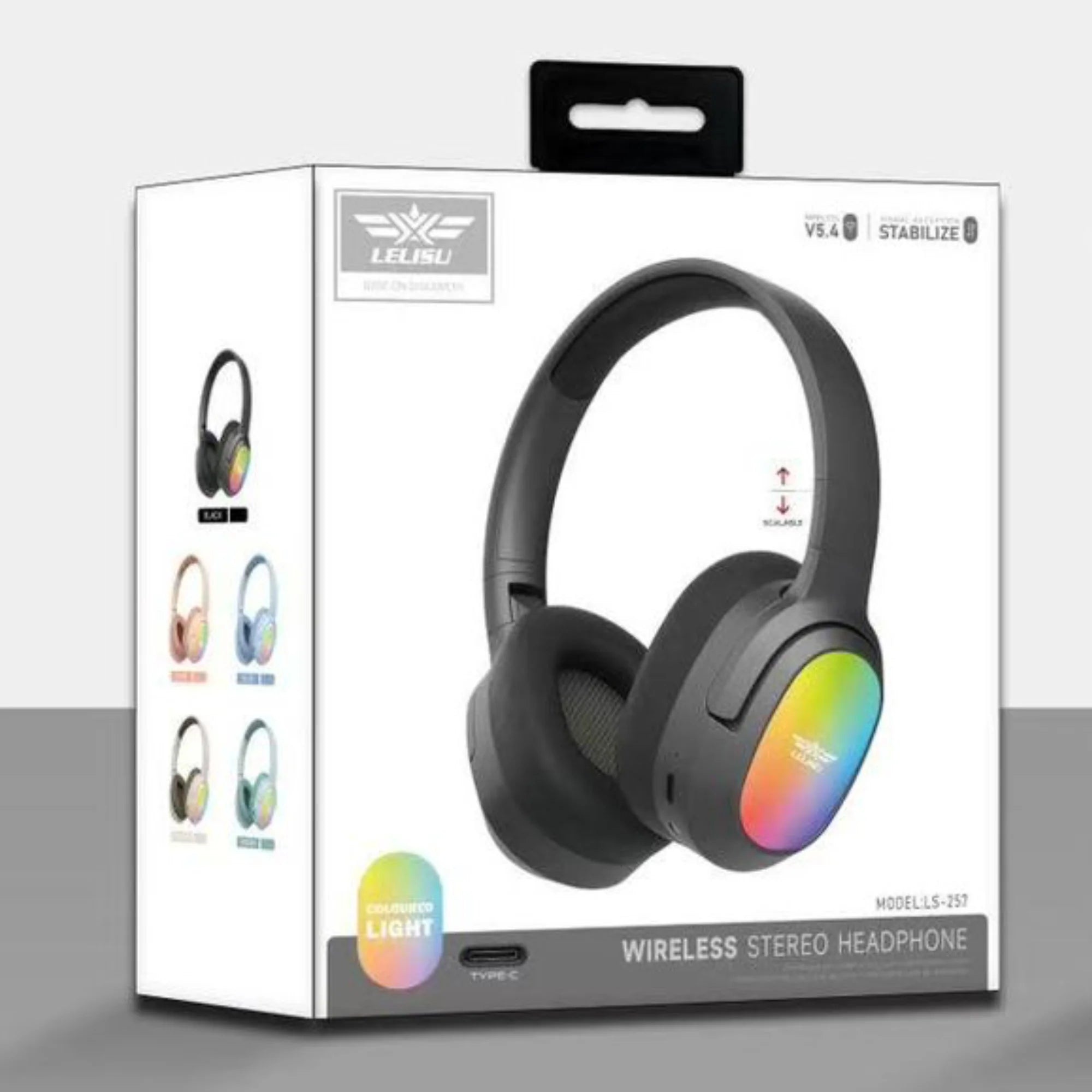 Lelisu Wireless Headphones price in Pakistan | Bluetooth Over-Ear Headset with Type-C Charging & Mic