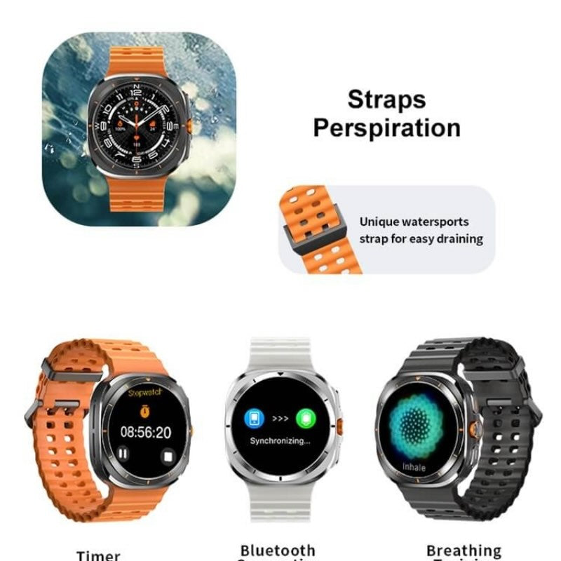 TF7 Ultra Smart Watch | Metal Body, AMOLED Display, Bluetooth Calling, Fitness