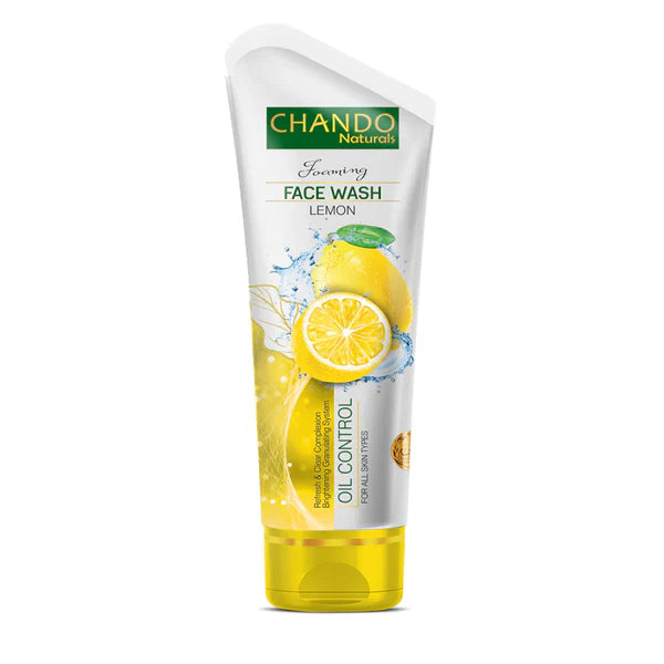 Tube of Chando Naturals Lemon Face Wash on a white background