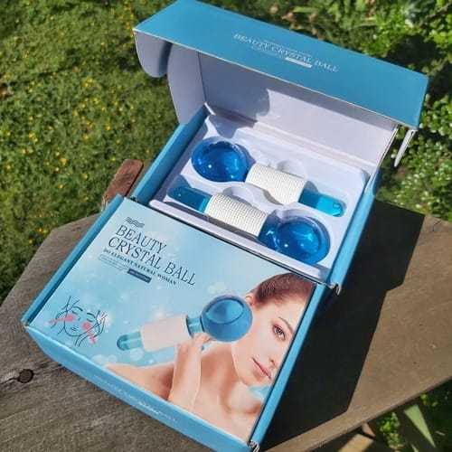 Ice Hockey Beauty Ball Pink Crystal Ice Hockey Ice Therapy Face