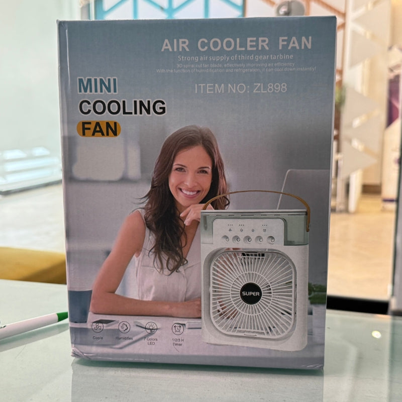 10 Inches | Large Size Portable Air Conditioner Fan | Usb Electric Fan With Led Night Light,