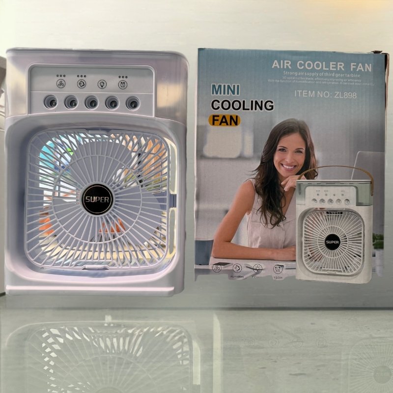10 Inches | Large Size Portable Air Conditioner Fan | Usb Electric Fan With Led Night Light,