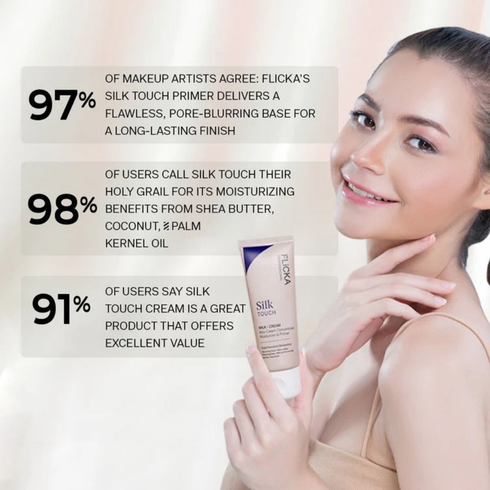 Flicka Silk Touch Concentrate | 3-in-1 | Primer, Moisturizer & Sunscreen 2026