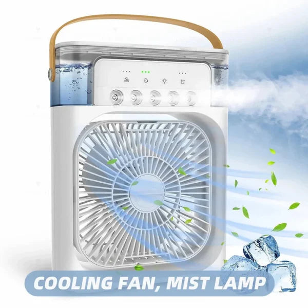 10 Inches | Large Size Portable Air Conditioner Fan | Usb Electric Fan With Led Night Light,
