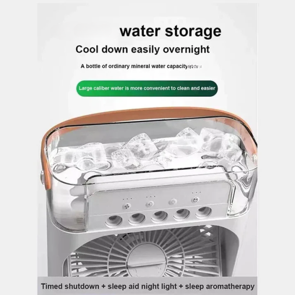 10 Inches | Large Size Portable Air Conditioner Fan | Usb Electric Fan With Led Night Light,