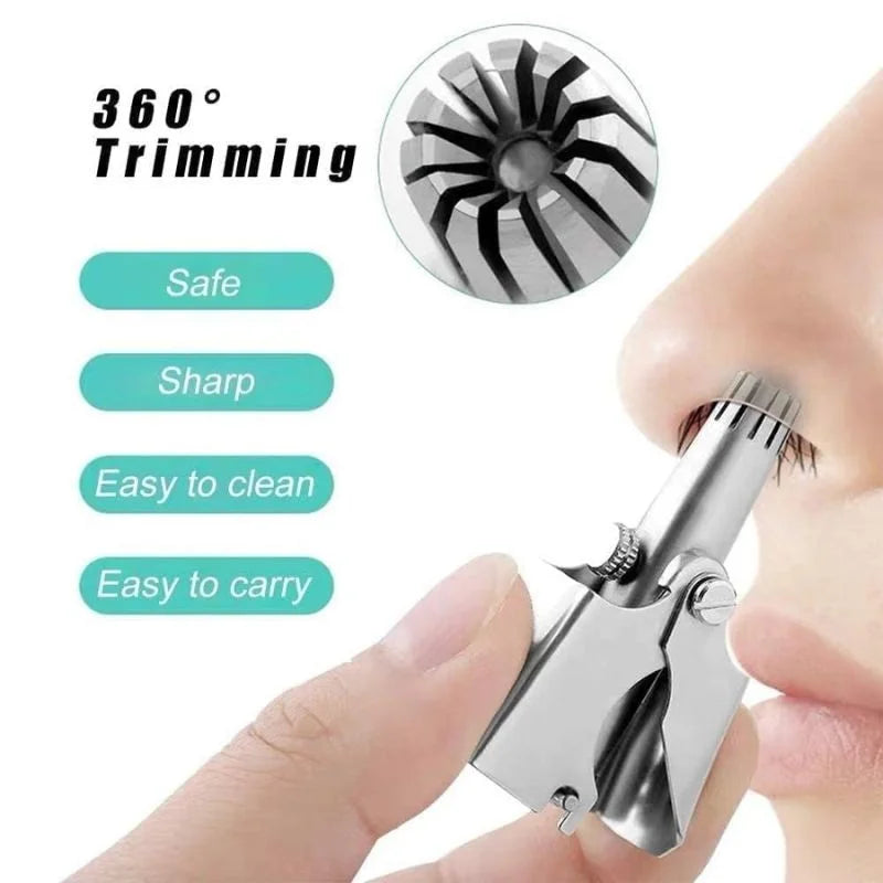 Manual Stainless Steel Nose & Ear Hair Trimmer