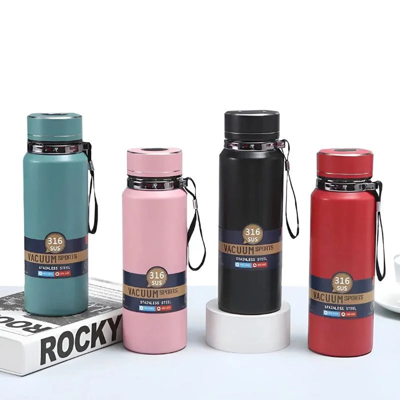 Digital Smart Vacuum 800ml Water Bottle | Stainless Steel Insulated Sports Bottle with LED Temperature Display